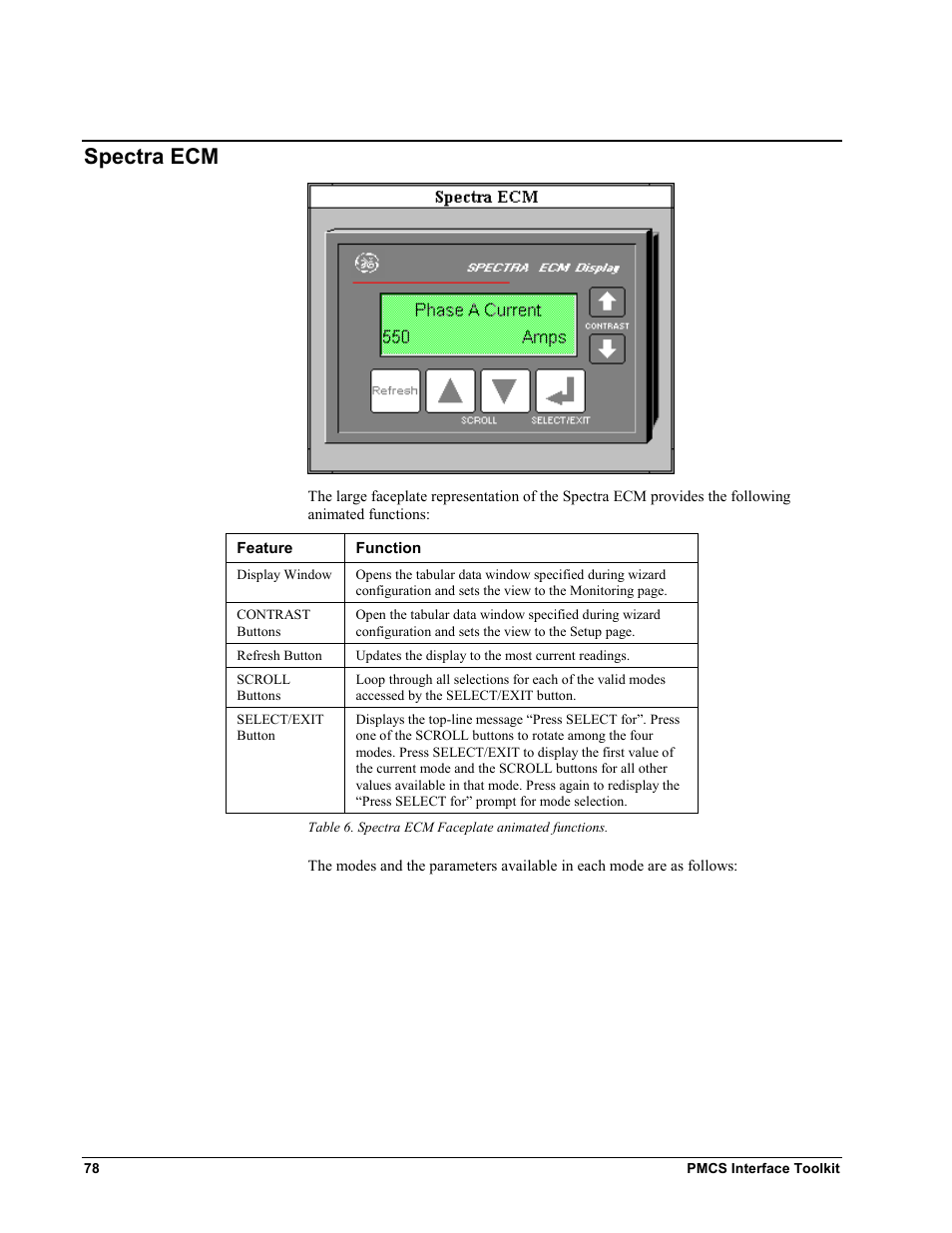 Spectra ecm, Pectra | GE EPM9450Q User Manual | Page 86 / 304