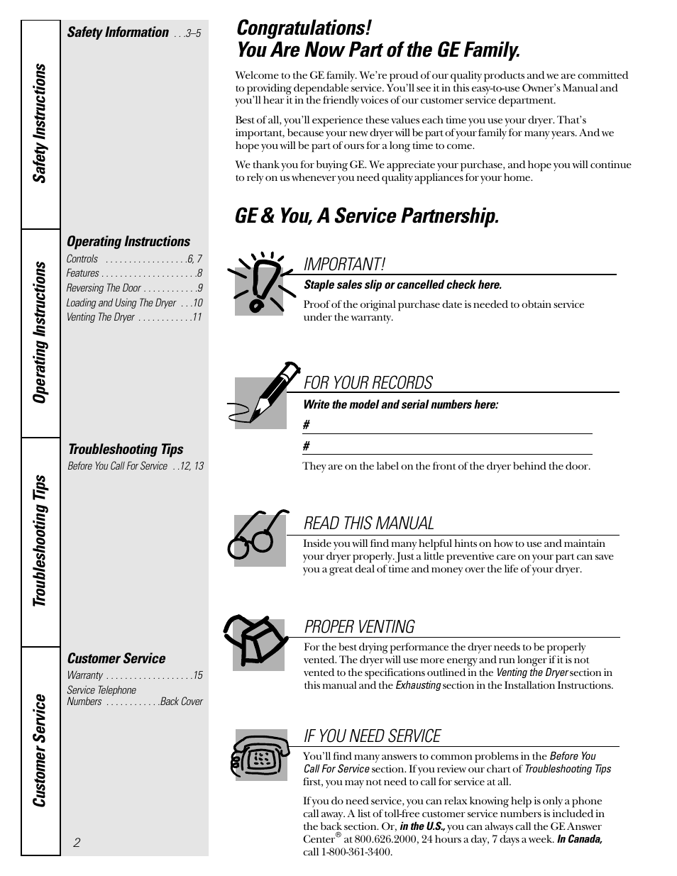 GE 475 User Manual | Page 2 / 16