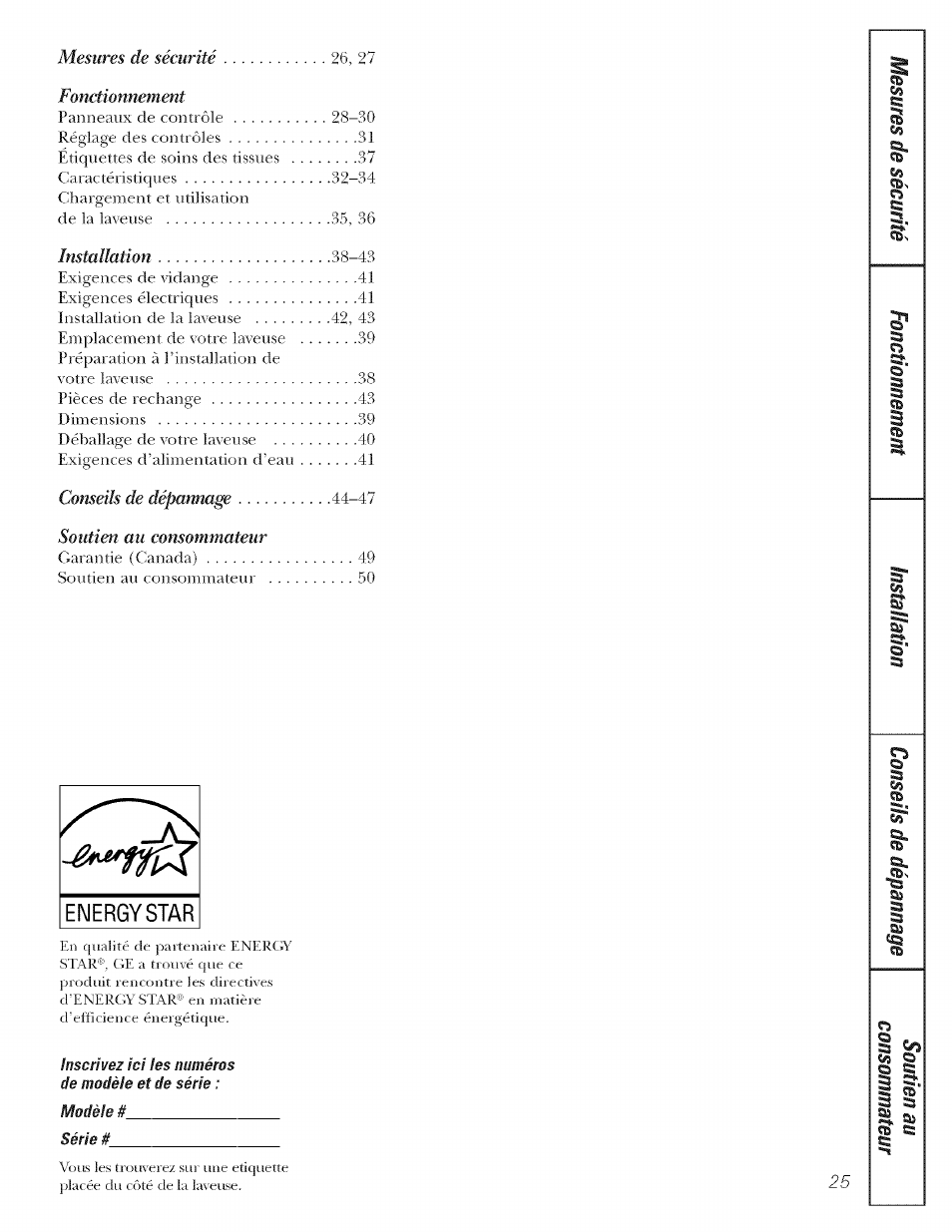 GE LAVEUSES GBVH5140 User Manual | Page 25 / 76