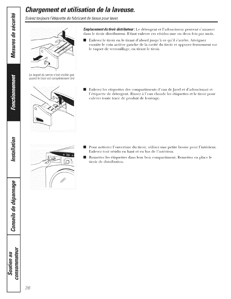 GE LAVEUSES GBVH5140 User Manual | Page 36 / 76