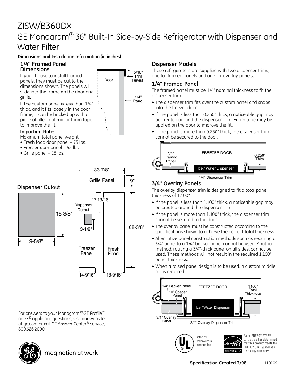 Zisw/b360dx, 696dia3, 696dia4 | Ge monogram | GE ZISW/B360DX User Manual | Page 4 / 7