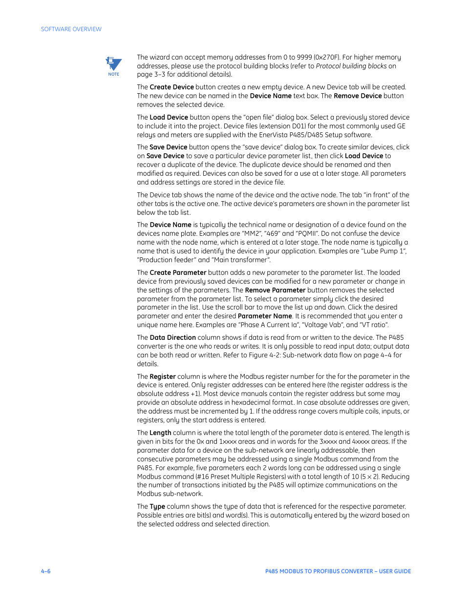 GE P485 User Manual | Page 28 / 76