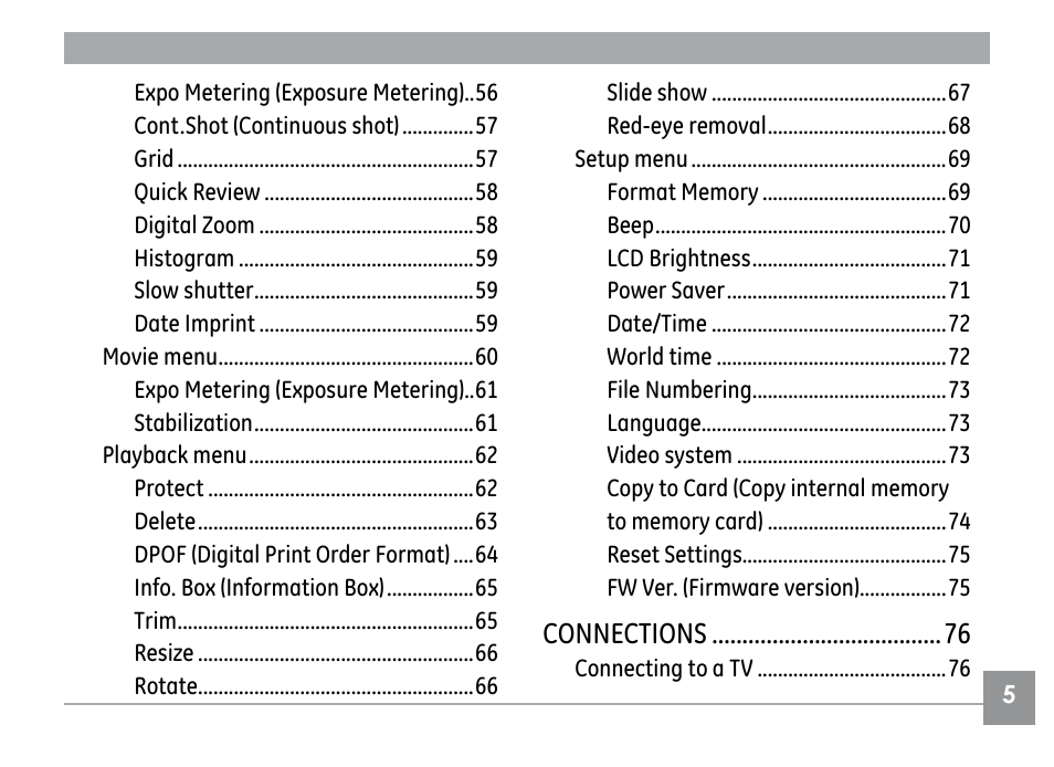 Connections | GE E840S User Manual | Page 9 / 106