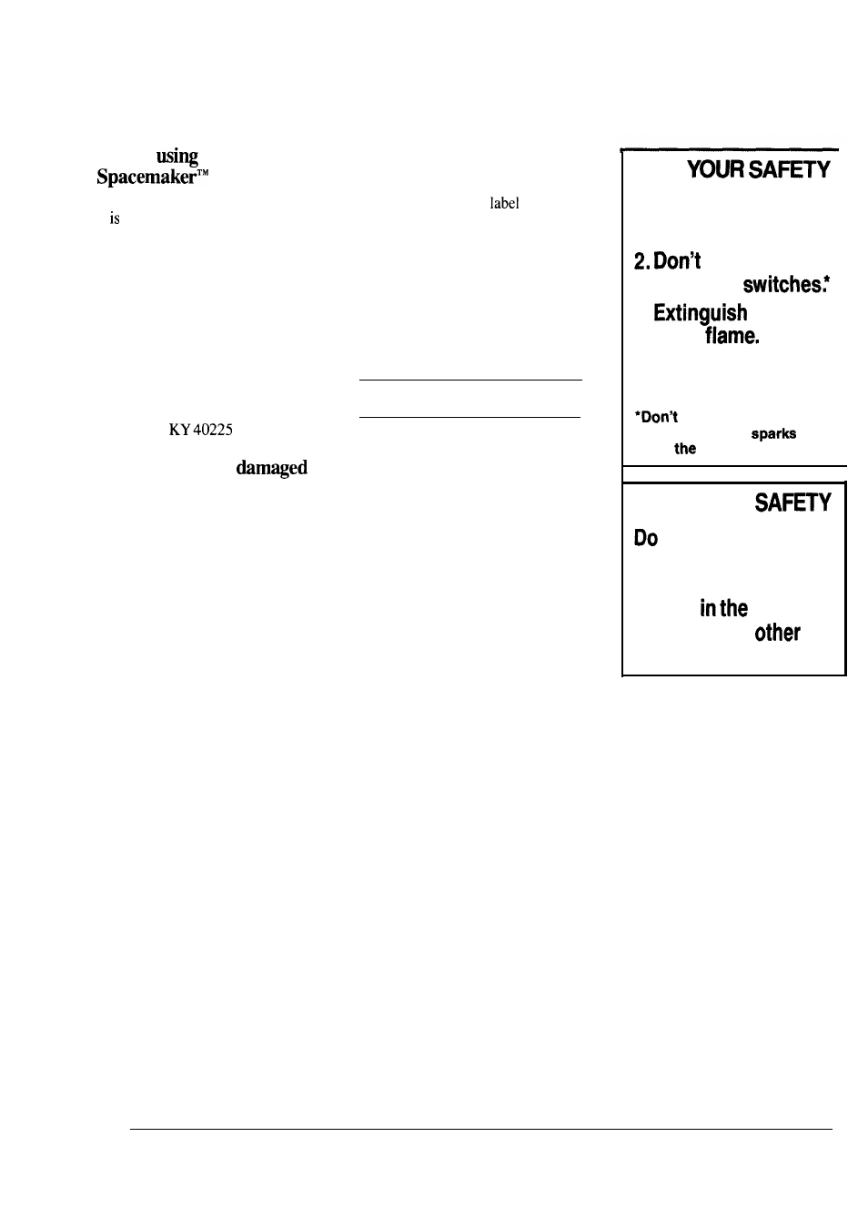 Appliance registration, Model and serial numbers, Help us help you | GE Spacemaker WSM2400L User Manual | Page 2 / 28