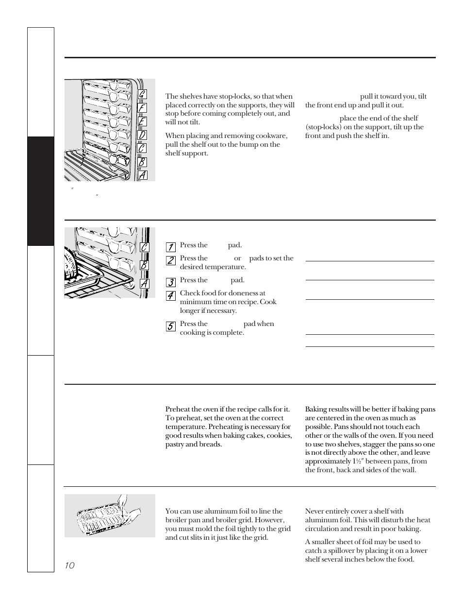 Using the oven | GE JKP15 User Manual | Page 10 / 24