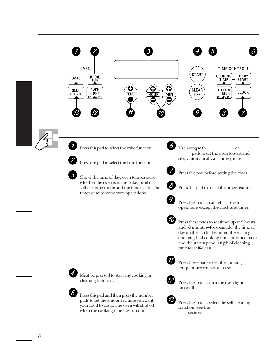 Using the oven, Using the oven –16, Using the oven controls | GE JKP15 User Manual | Page 6 / 24