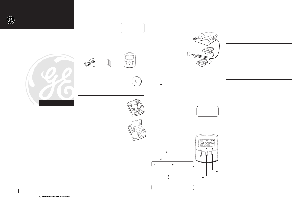 GE 2-9030 User Manual | 1 page