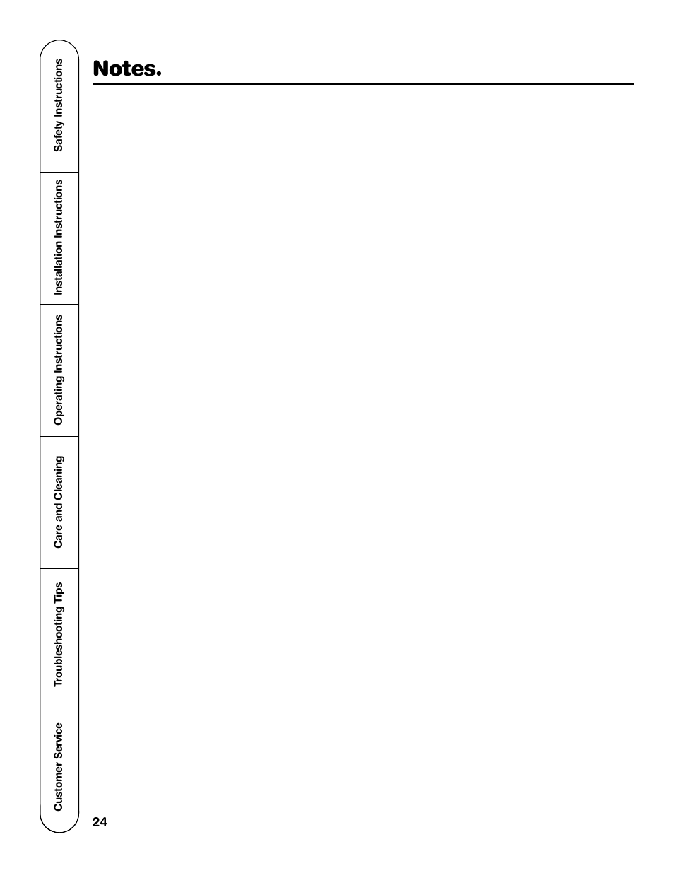 GE GG Series User Manual | Page 24 / 28