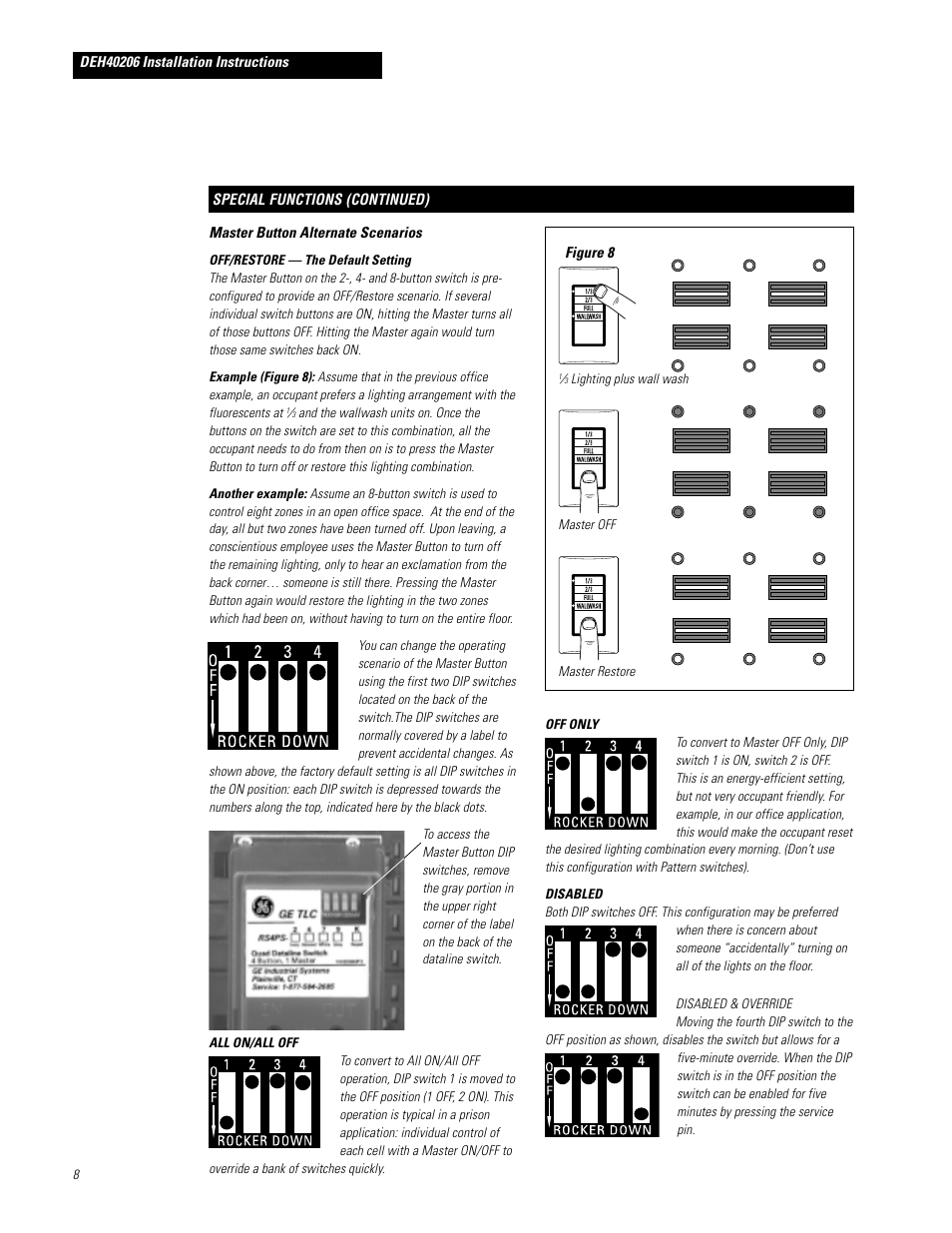 GE PROSYS DEH40206 User Manual | Page 8 / 10