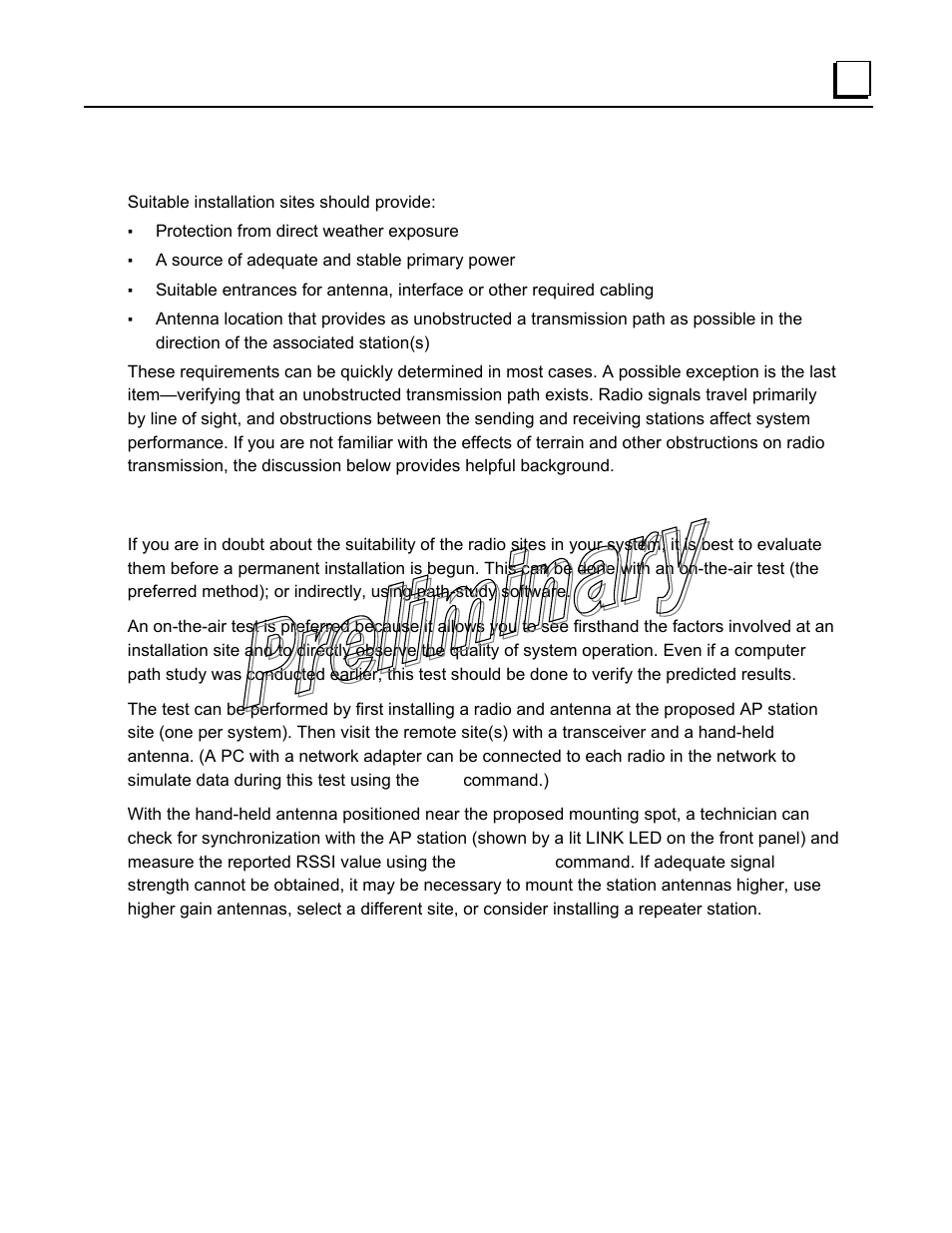 Site selection, Conducting a site survey | GE GFK-2489 User Manual | Page 136 / 184