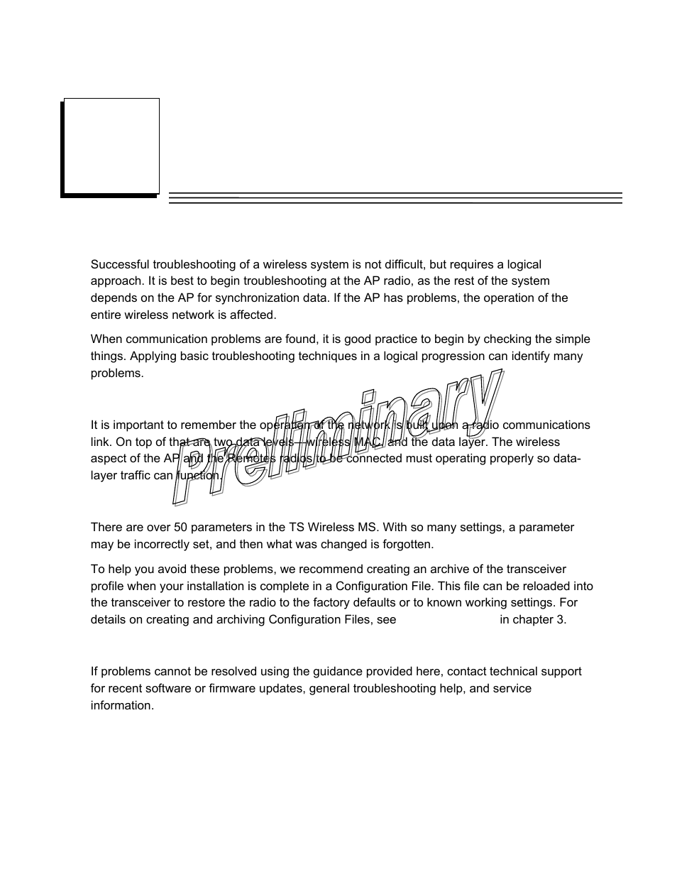 Troubleshooting and radio tests, Troubleshooting, Chapter | GE GFK-2489 User Manual | Page 152 / 184