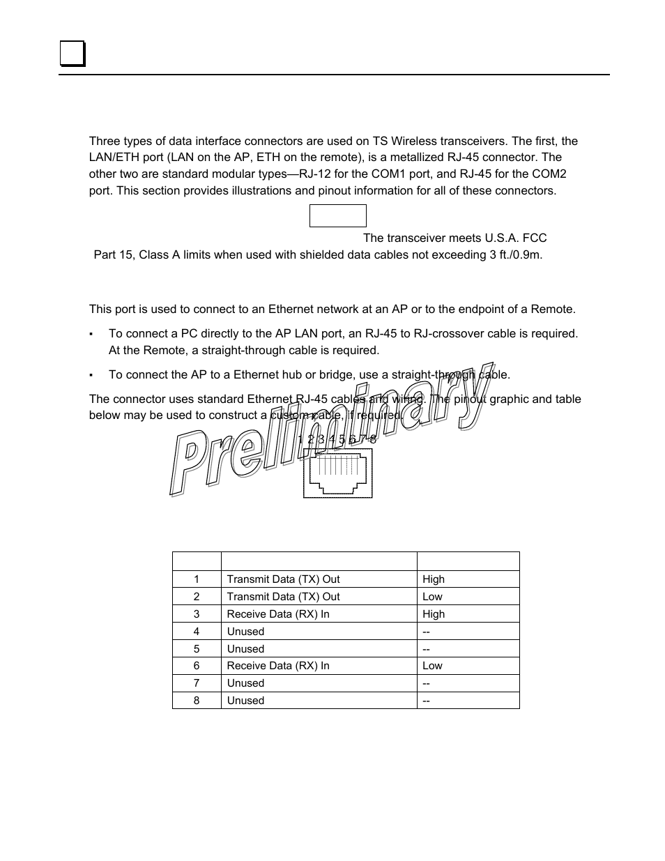 Data interface connectors, Lan/eth port | GE GFK-2489 User Manual | Page 171 / 184