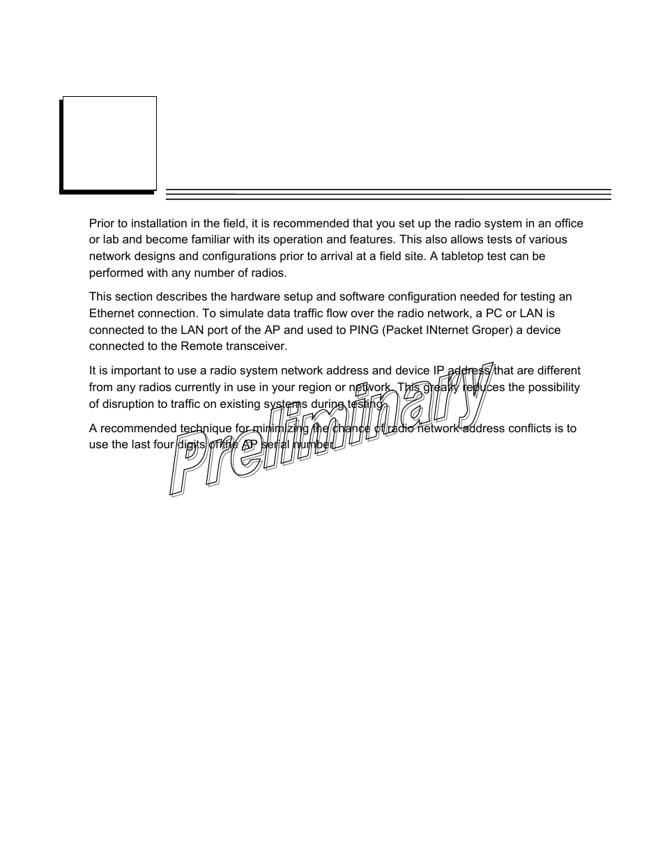 Tabletop setup and evaluation, Chapter | GE GFK-2489 User Manual | Page 22 / 184