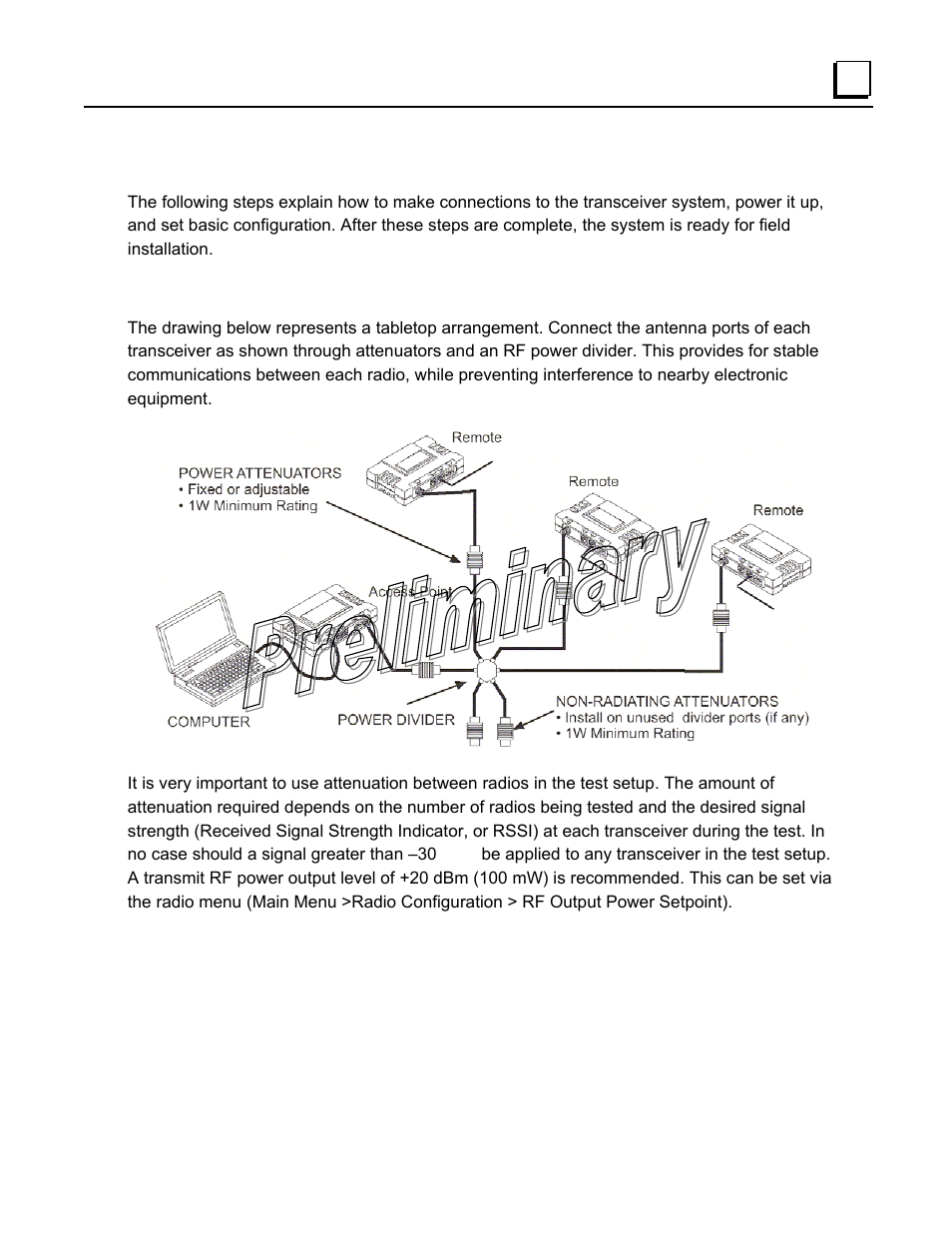 Test setup, Step 1—connect the antenna ports | GE GFK-2489 User Manual | Page 24 / 184