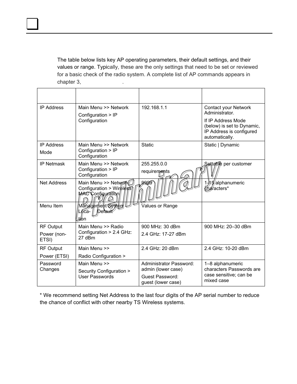 Set key ap parameters | GE GFK-2489 User Manual | Page 29 / 184