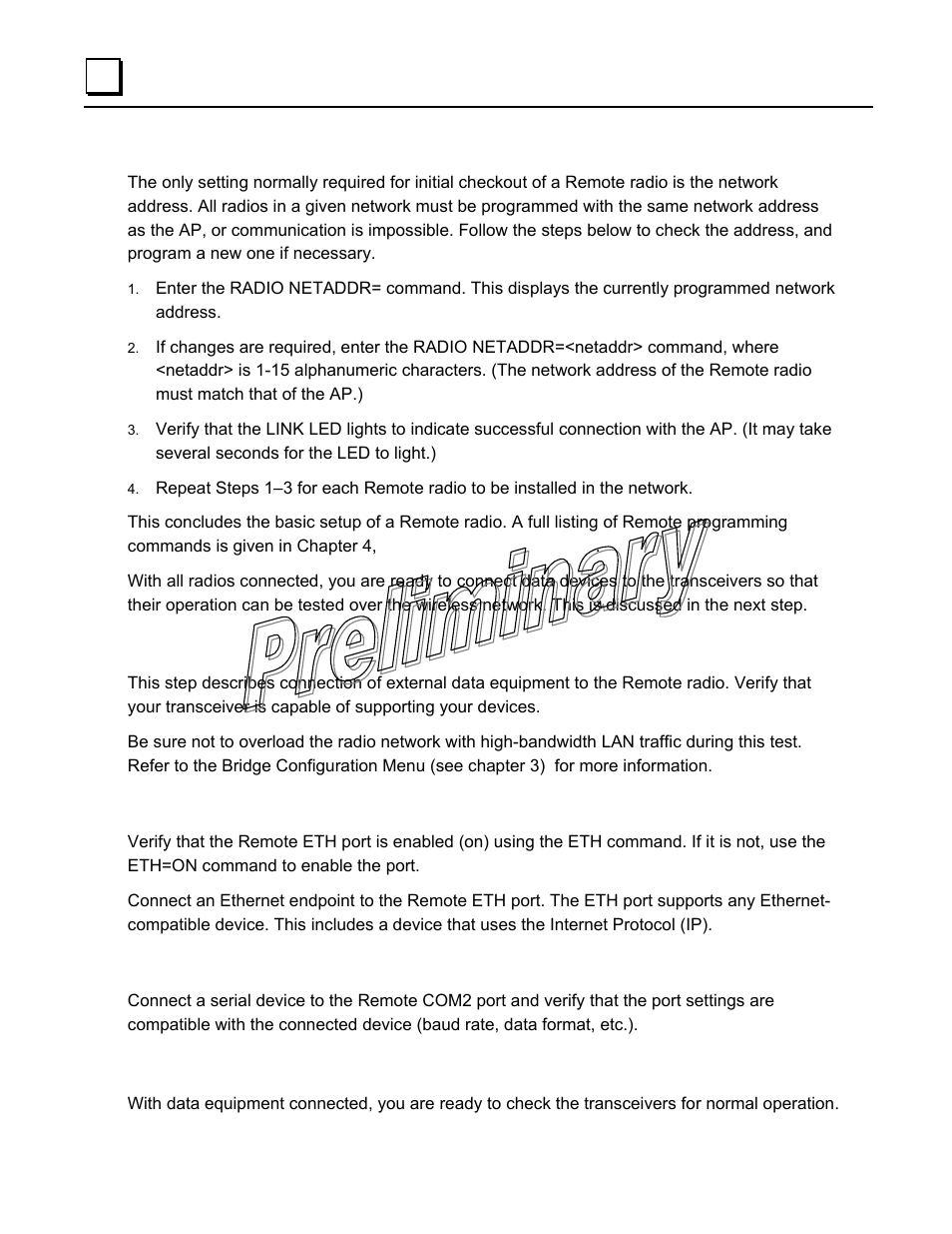 Step 5—connect terminal equipment, Step 6—check for normal operation | GE GFK-2489 User Manual | Page 31 / 184