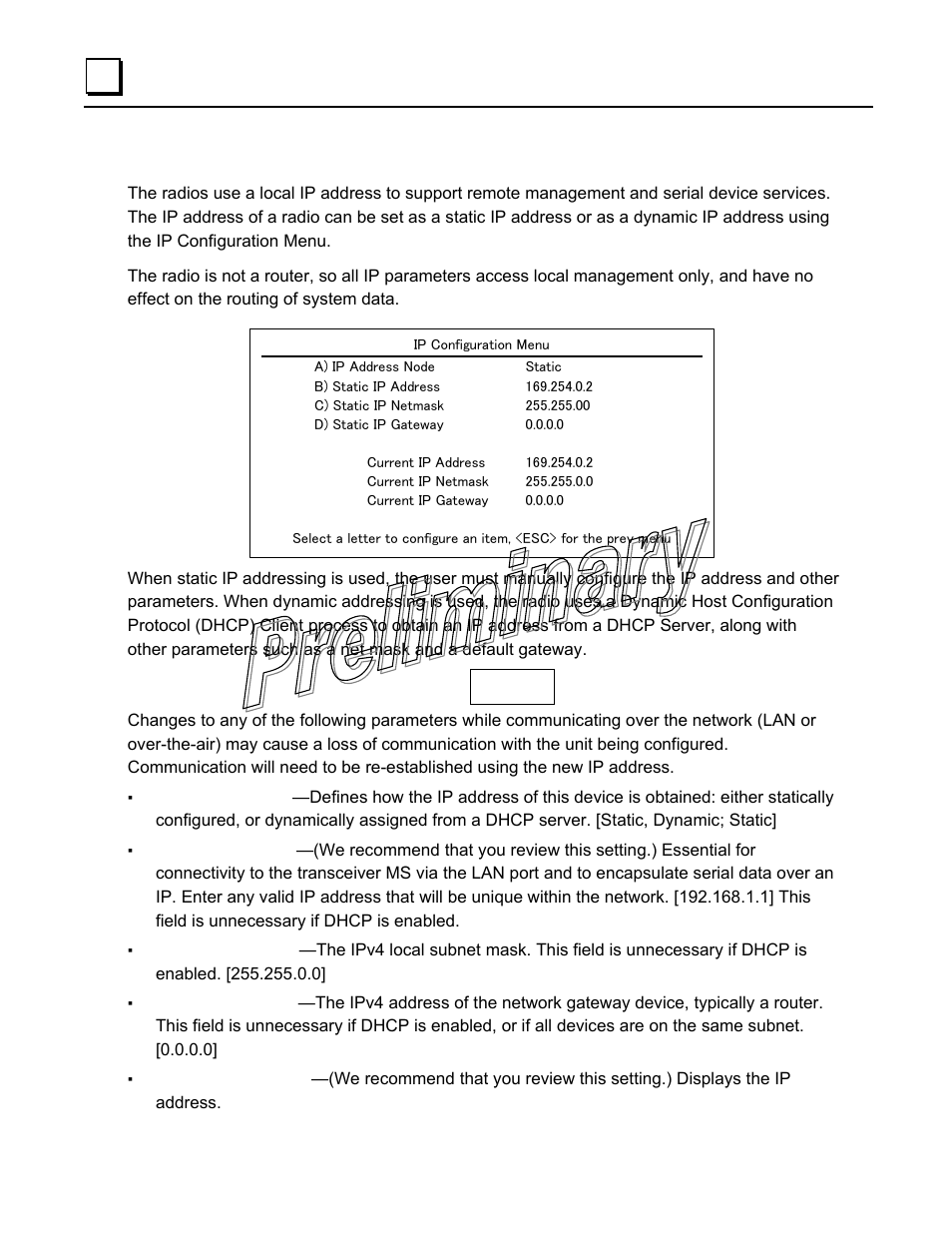 Ip configuration menu | GE GFK-2489 User Manual | Page 47 / 184