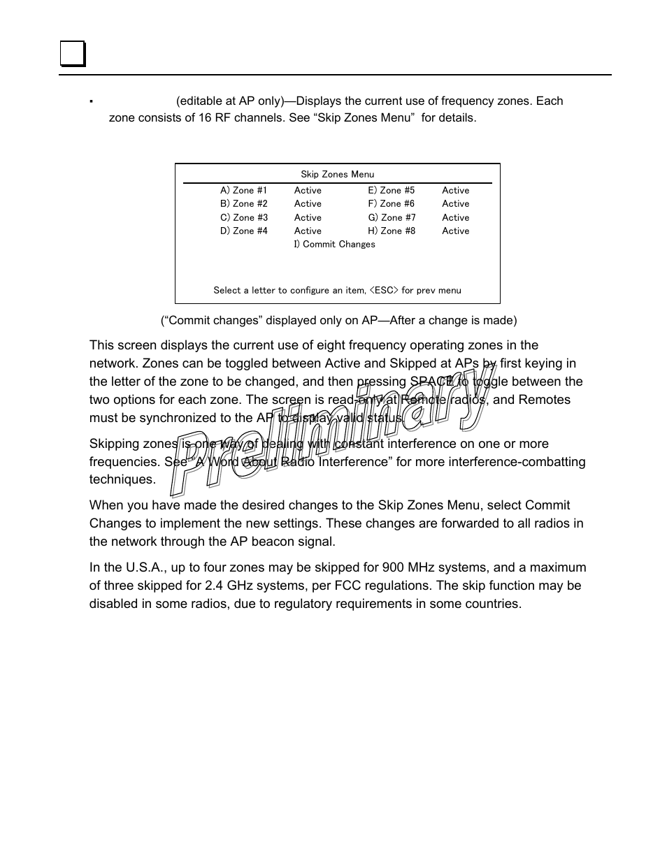Skip zones menu | GE GFK-2489 User Manual | Page 53 / 184