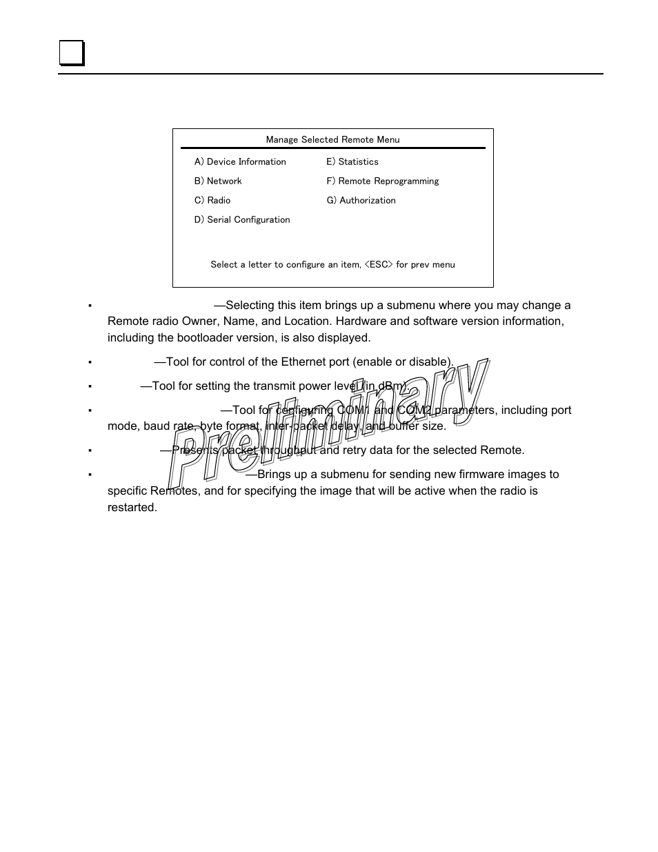 Manage selected remote submenu | GE GFK-2489 User Manual | Page 71 / 184