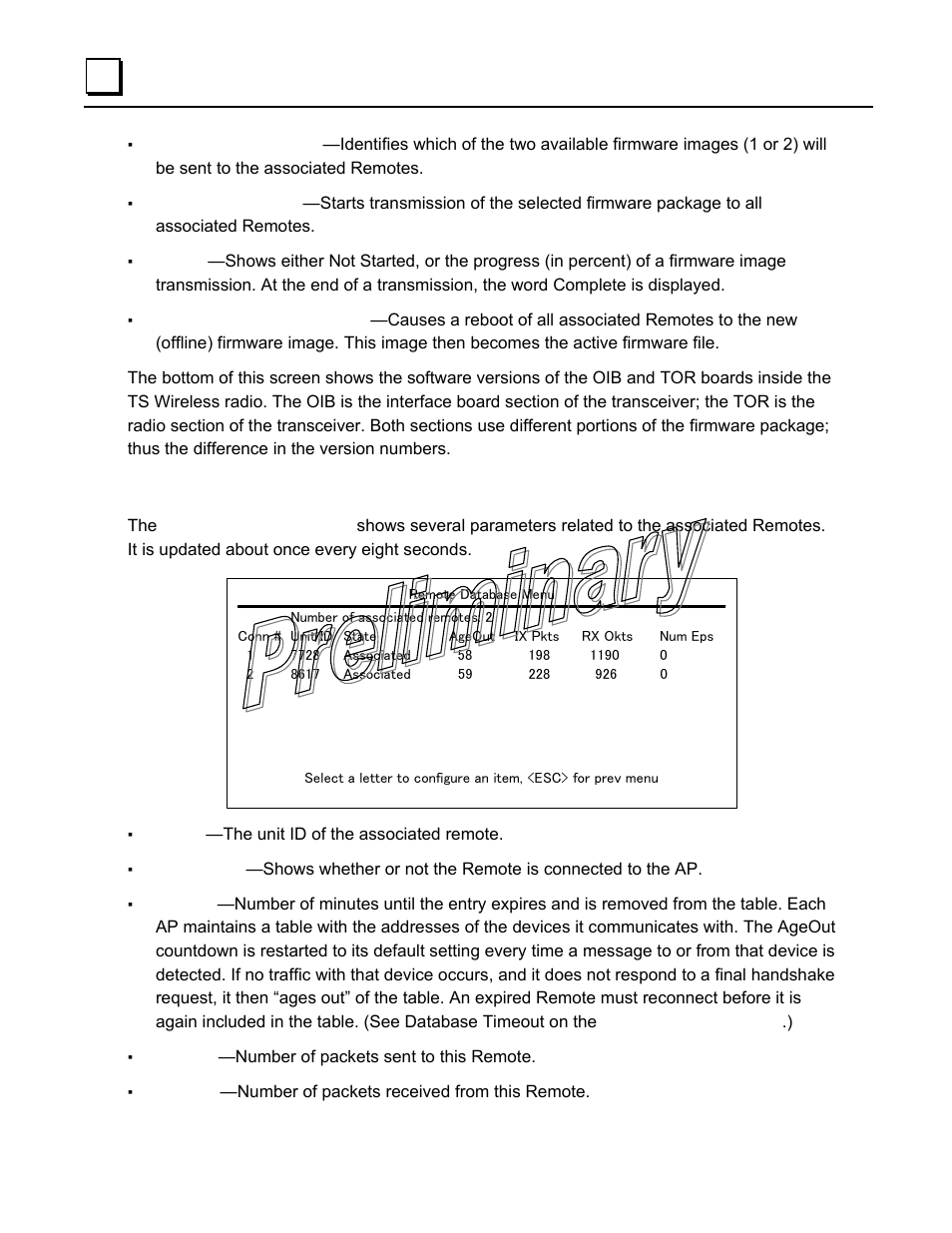 Remote database menu | GE GFK-2489 User Manual | Page 73 / 184