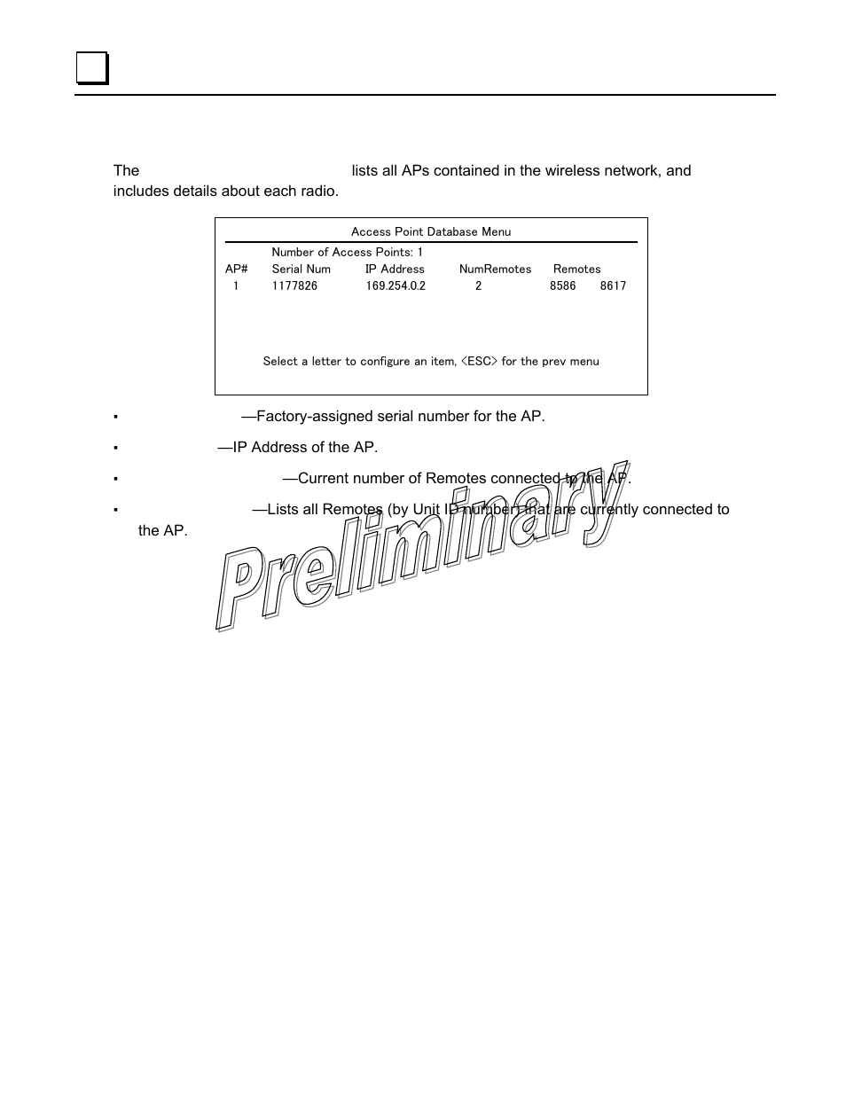 Access point database menu | GE GFK-2489 User Manual | Page 75 / 184