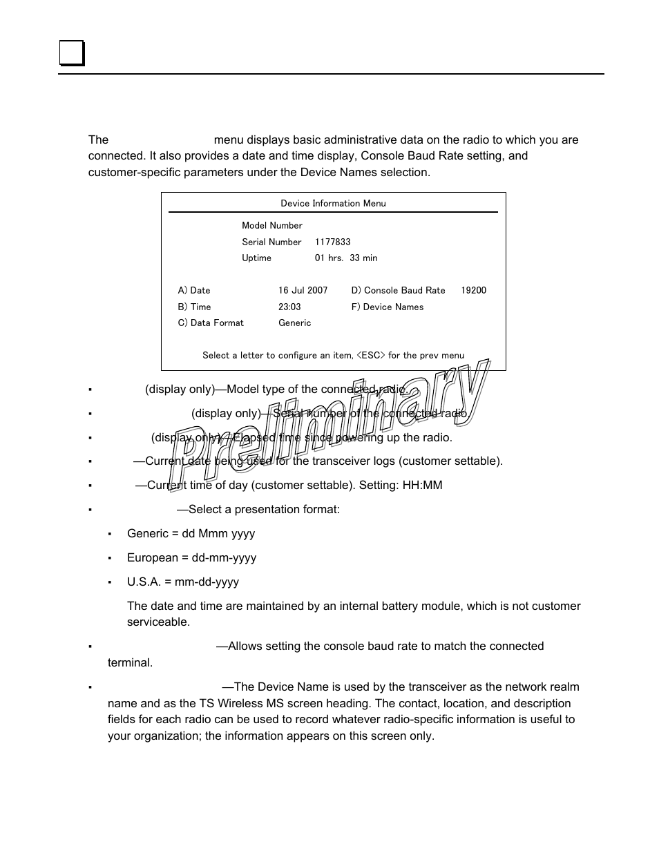 Device information menu | GE GFK-2489 User Manual | Page 83 / 184