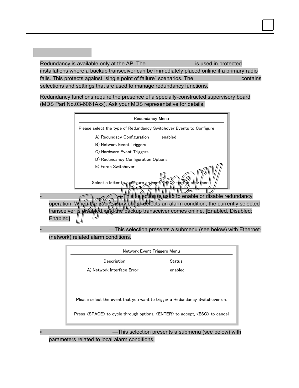 Redundancy menu | GE GFK-2489 User Manual | Page 90 / 184