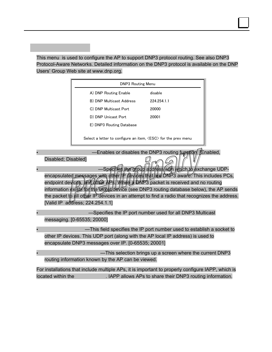 Dnp3 routing menu | GE GFK-2489 User Manual | Page 94 / 184