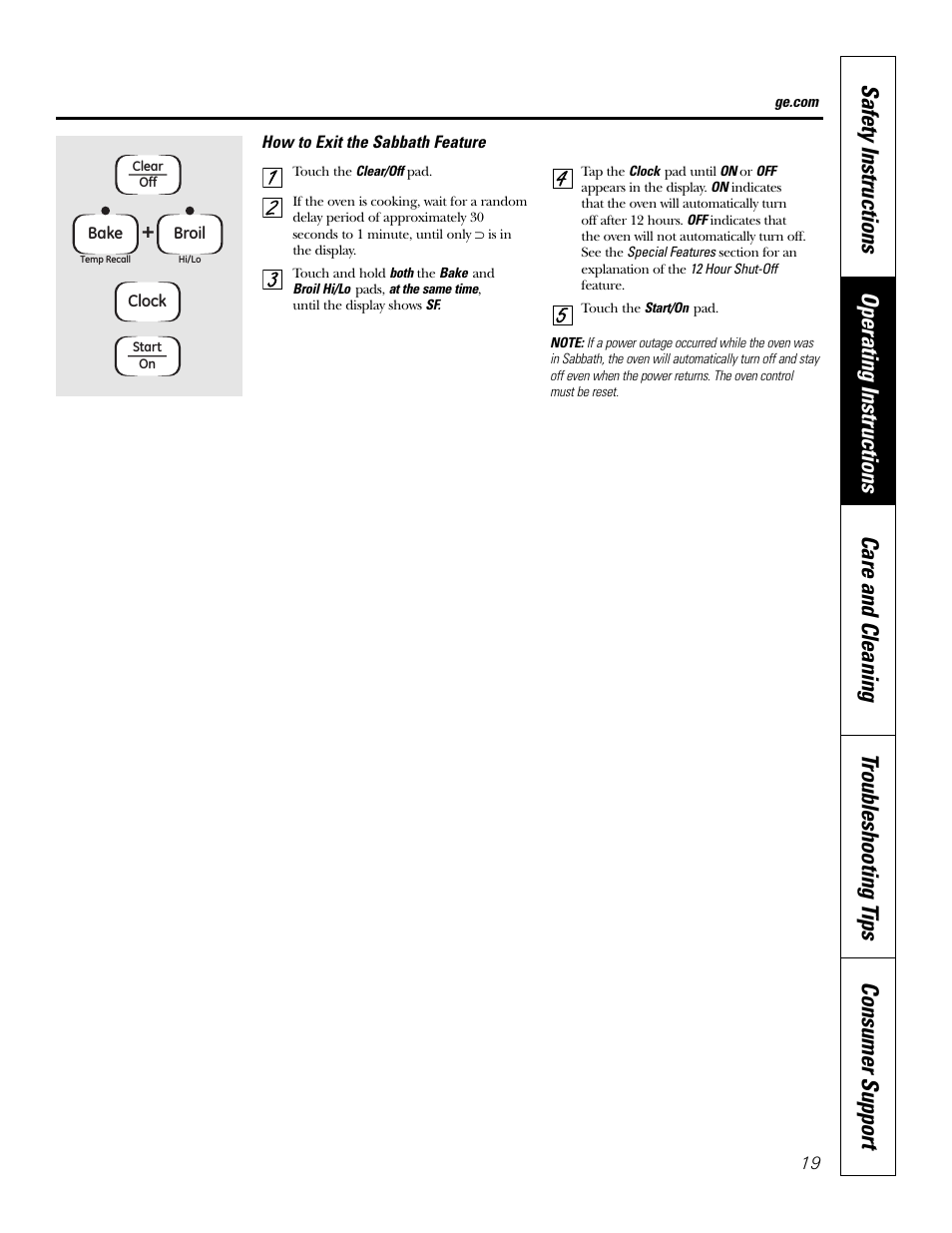 GE EER2001 User Manual | Page 19 / 36