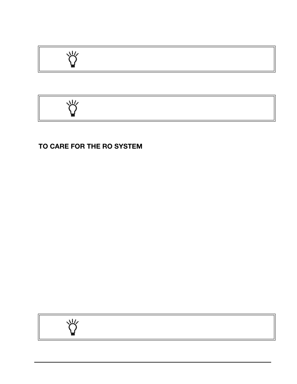 To care for the ro system | GE Merlin User Manual | Page 15 / 28