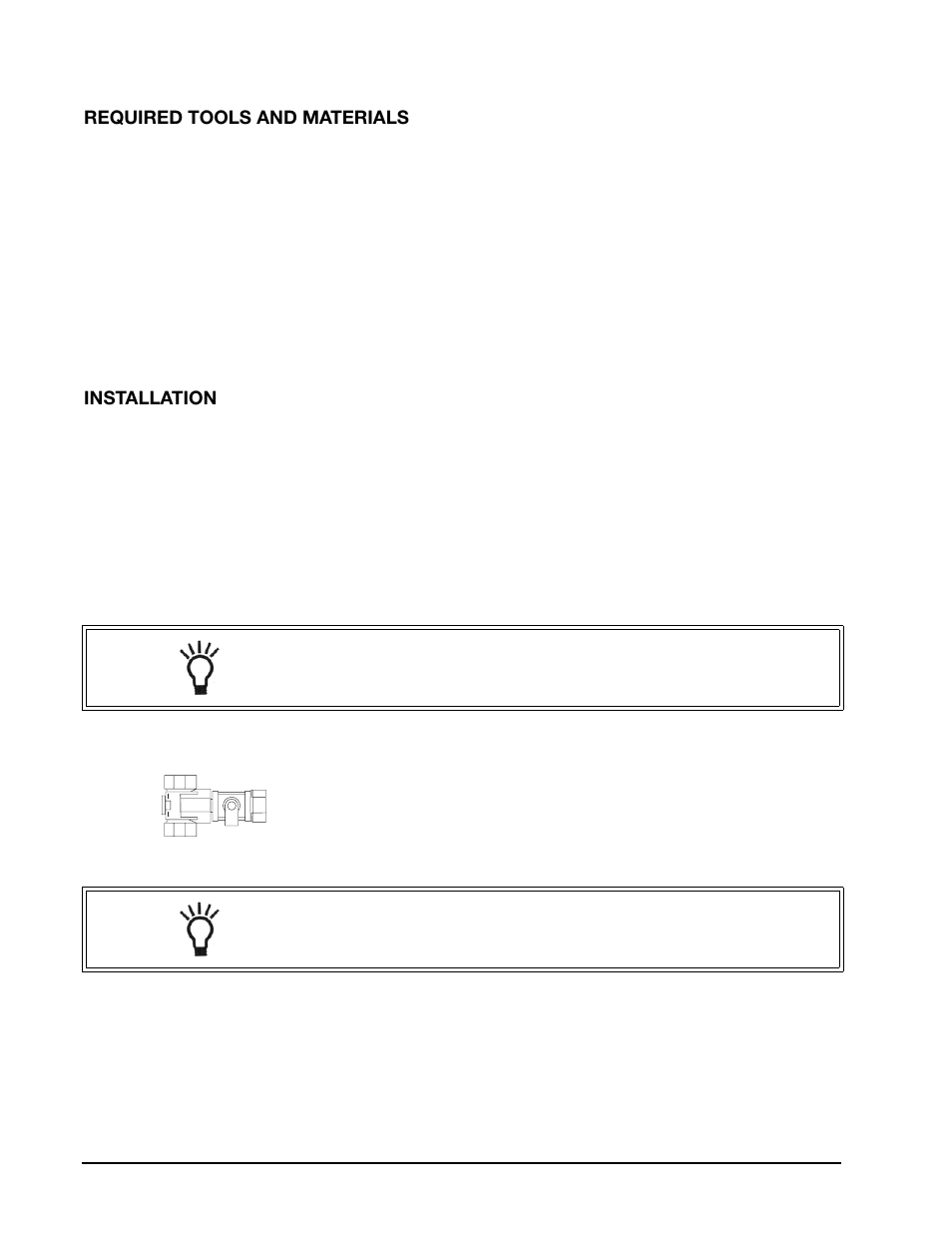 Required tools and materials, Installation | GE Merlin User Manual | Page 8 / 28