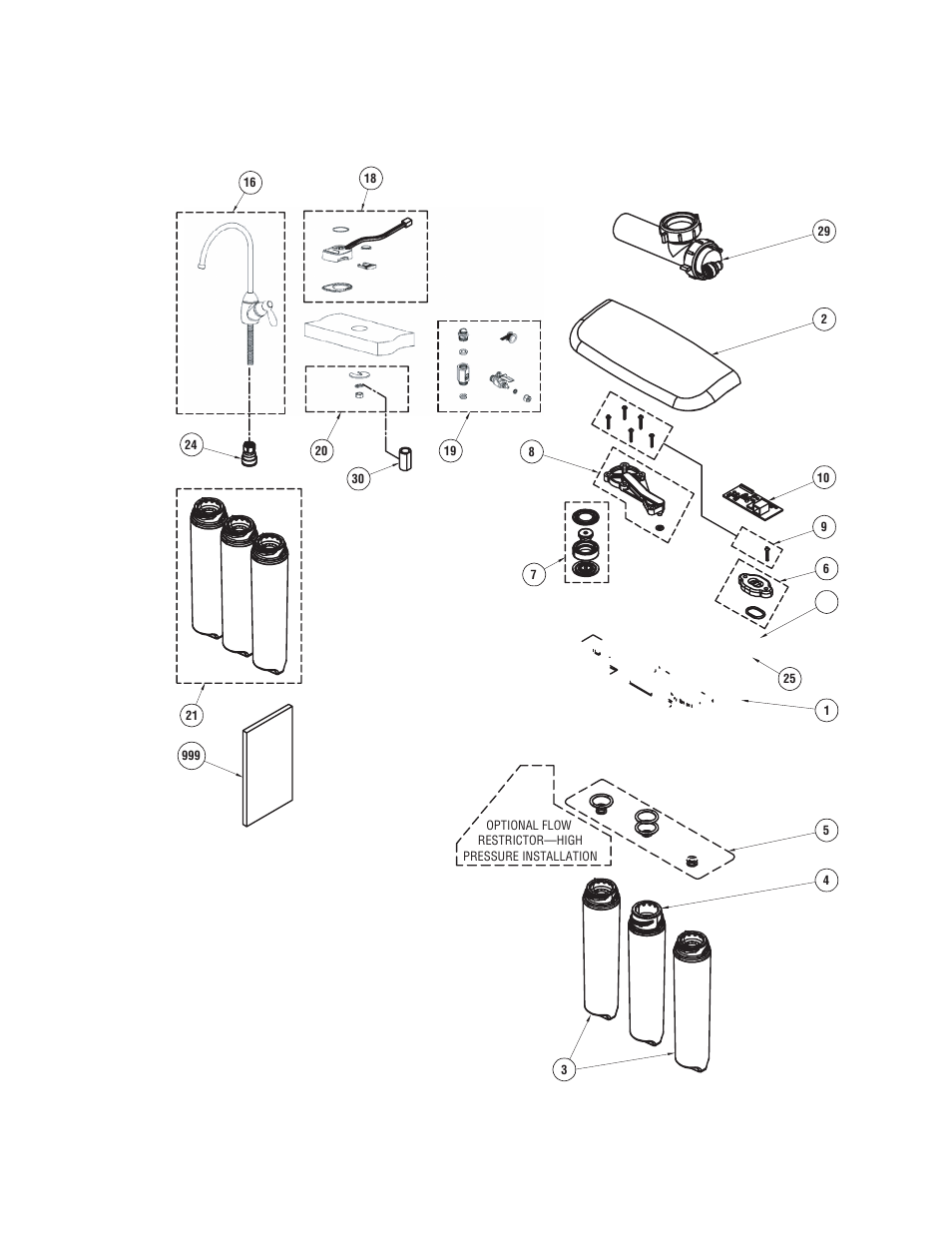 Parts list/catalog, Parts list/catalog , 25 | GE PNRQ20FRI User Manual | Page 24 / 84