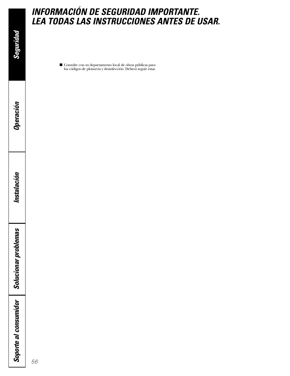 Información de seguridad | GE PNRQ20FRI User Manual | Page 56 / 84