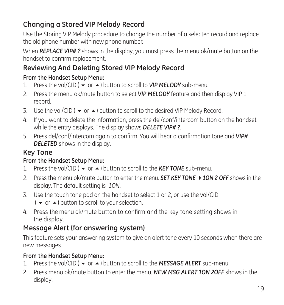 GE 28118 User Manual | Page 19 / 104