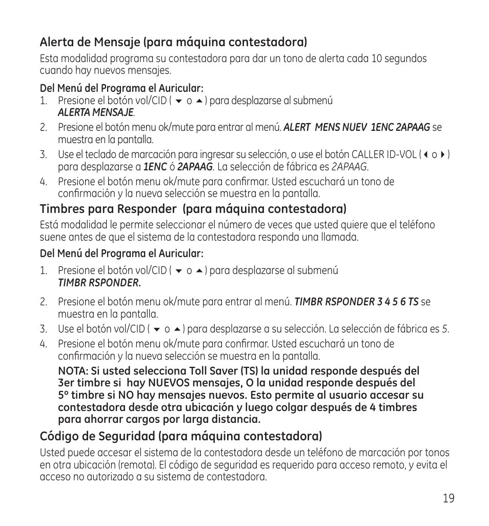 GE 28118 User Manual | Page 71 / 104