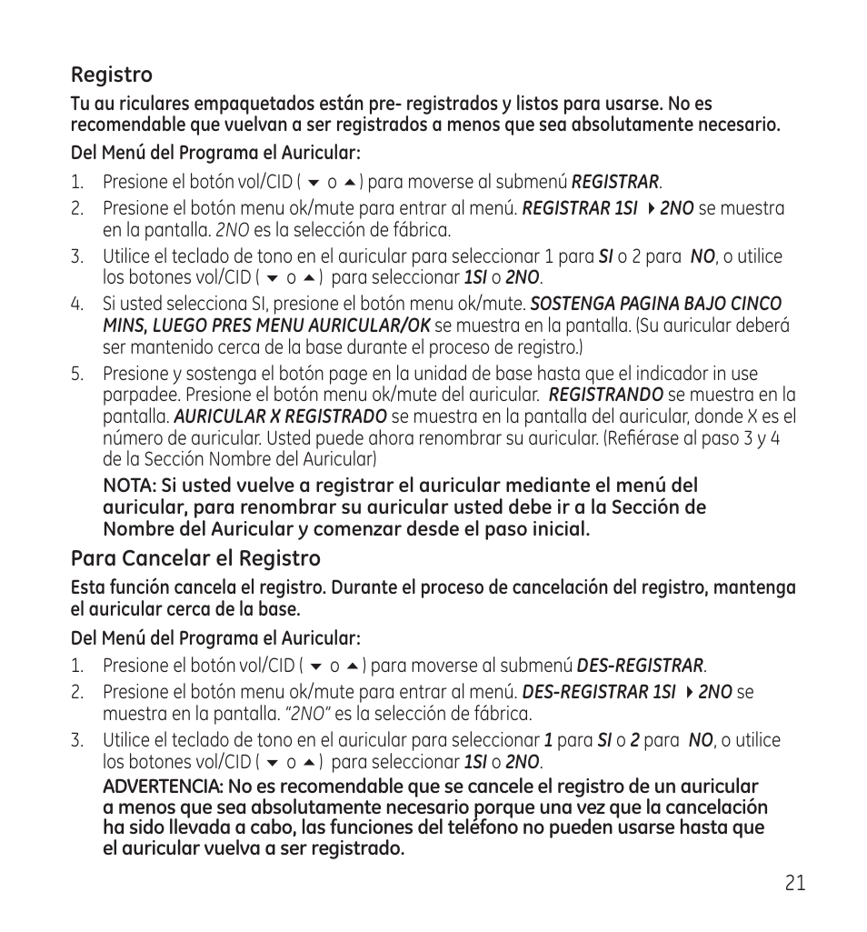 GE 28118 User Manual | Page 73 / 104