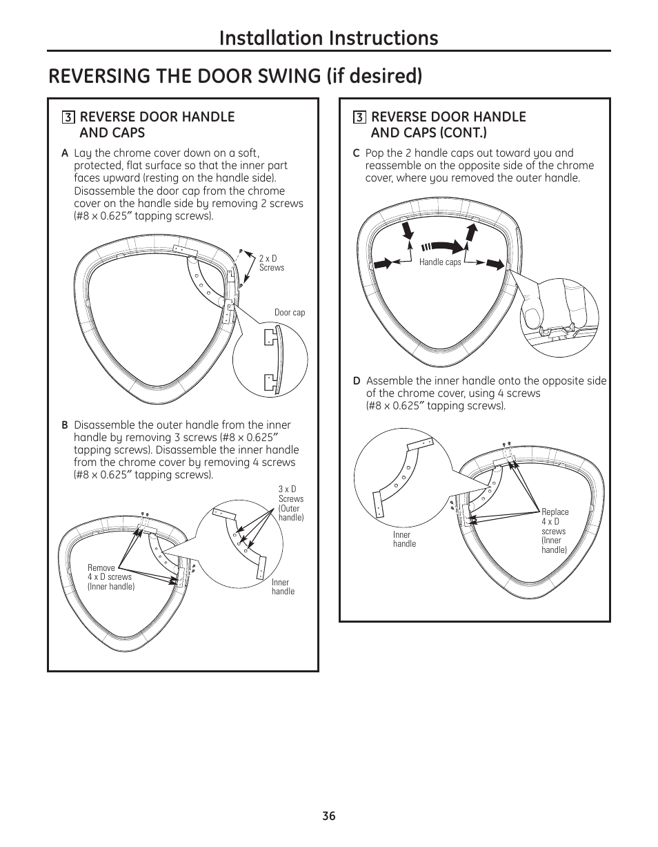 GE PFMN445 User Manual | Page 36 / 156