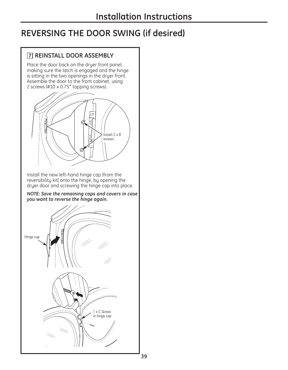 GE PFMN445 User Manual | Page 39 / 156