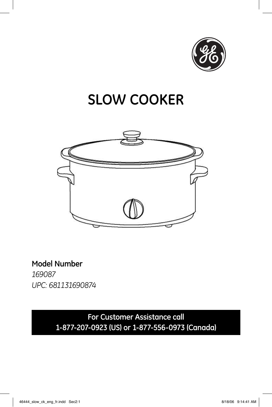 GE 681131690874 User Manual | 6 pages