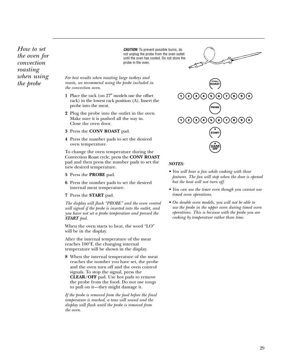 GE ZET958 30 User Manual | Page 29 / 48