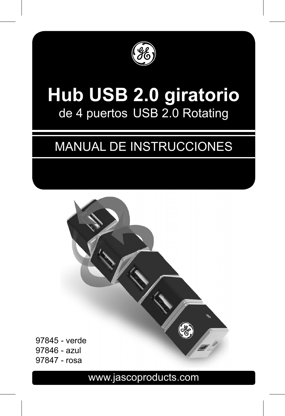 Hub usb 2.0 giratorio | GE 97845 - green User Manual | Page 14 / 26