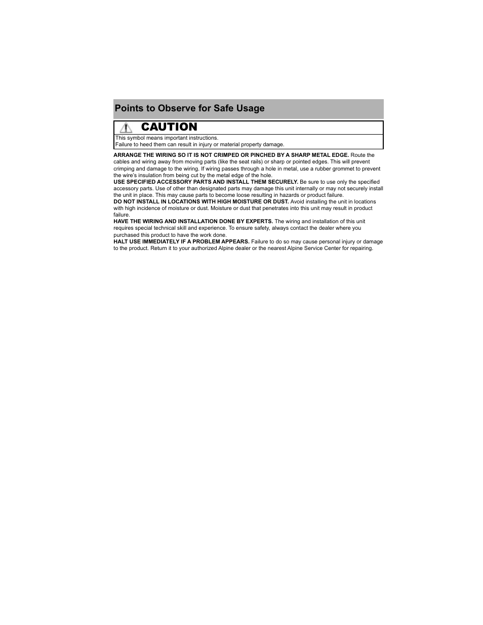 Caution | GE TME-M580 User Manual | Page 3 / 18
