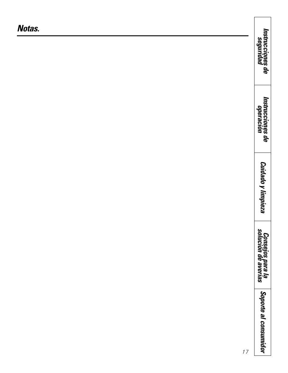 Notas | GE Profile JP938 User Manual | Page 37 / 40