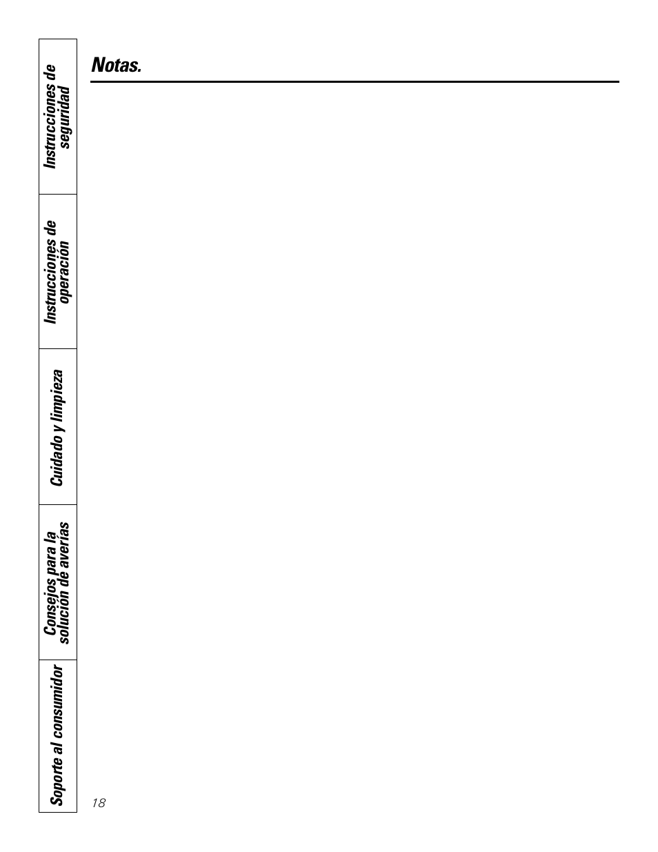 Notas | GE Profile JP938 User Manual | Page 38 / 40