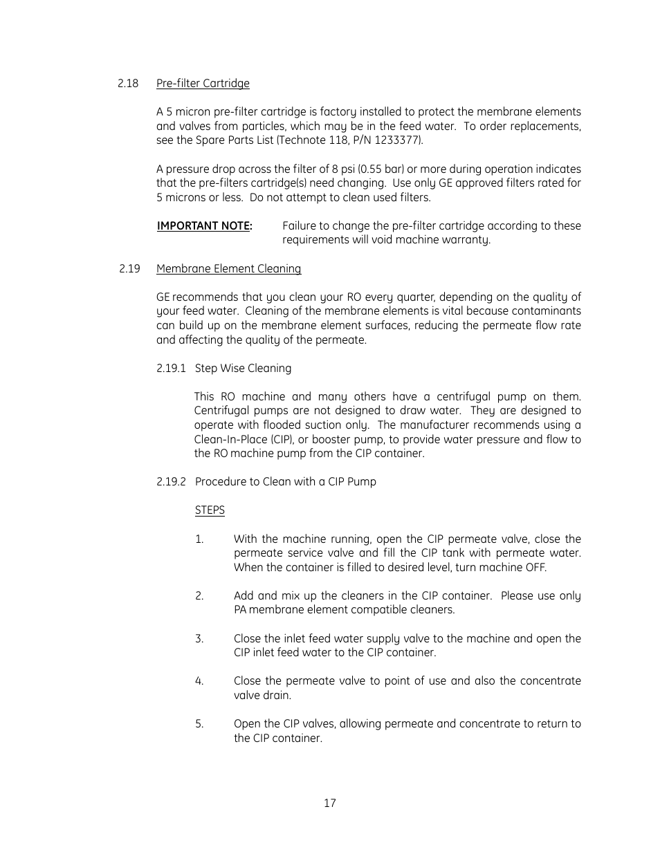 GE E4LE User Manual | Page 22 / 33