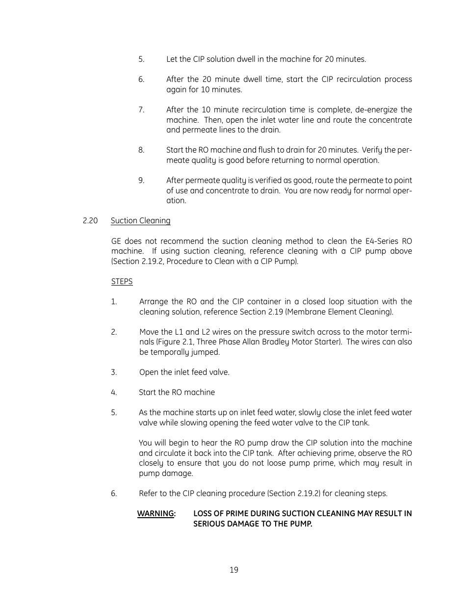 GE E4LE User Manual | Page 24 / 33