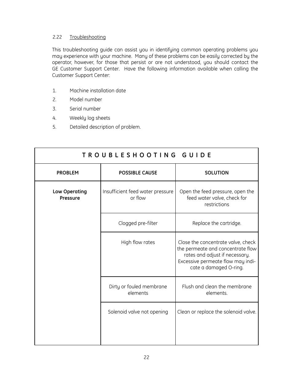 GE E4LE User Manual | Page 27 / 33