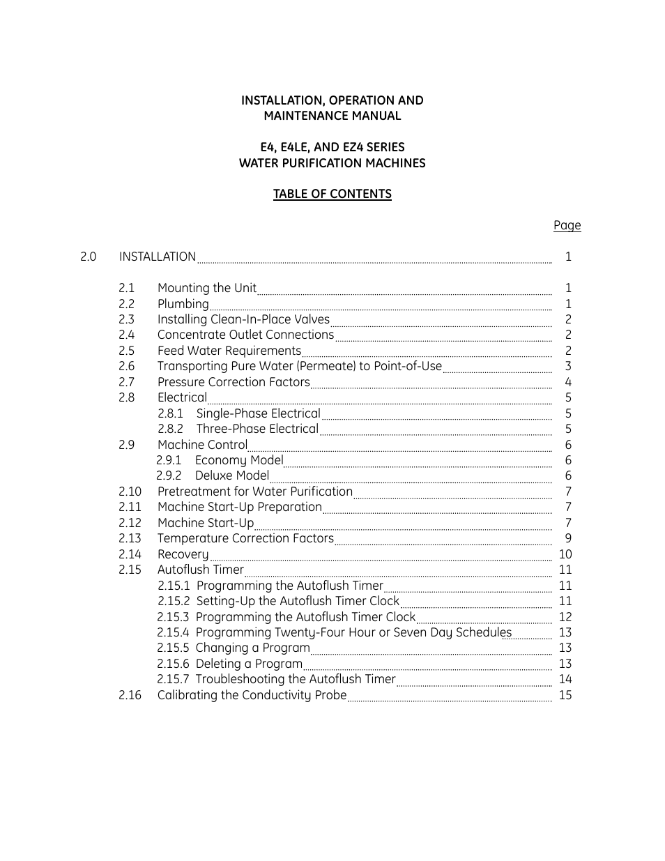 GE E4LE User Manual | Page 3 / 33