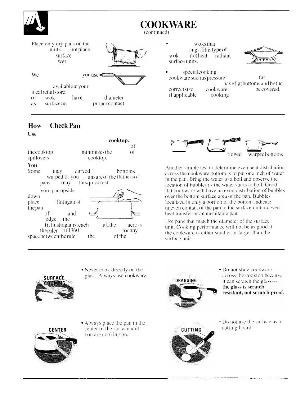 Surface tips, Caution | GE 49-8549 User Manual | Page 10 / 40