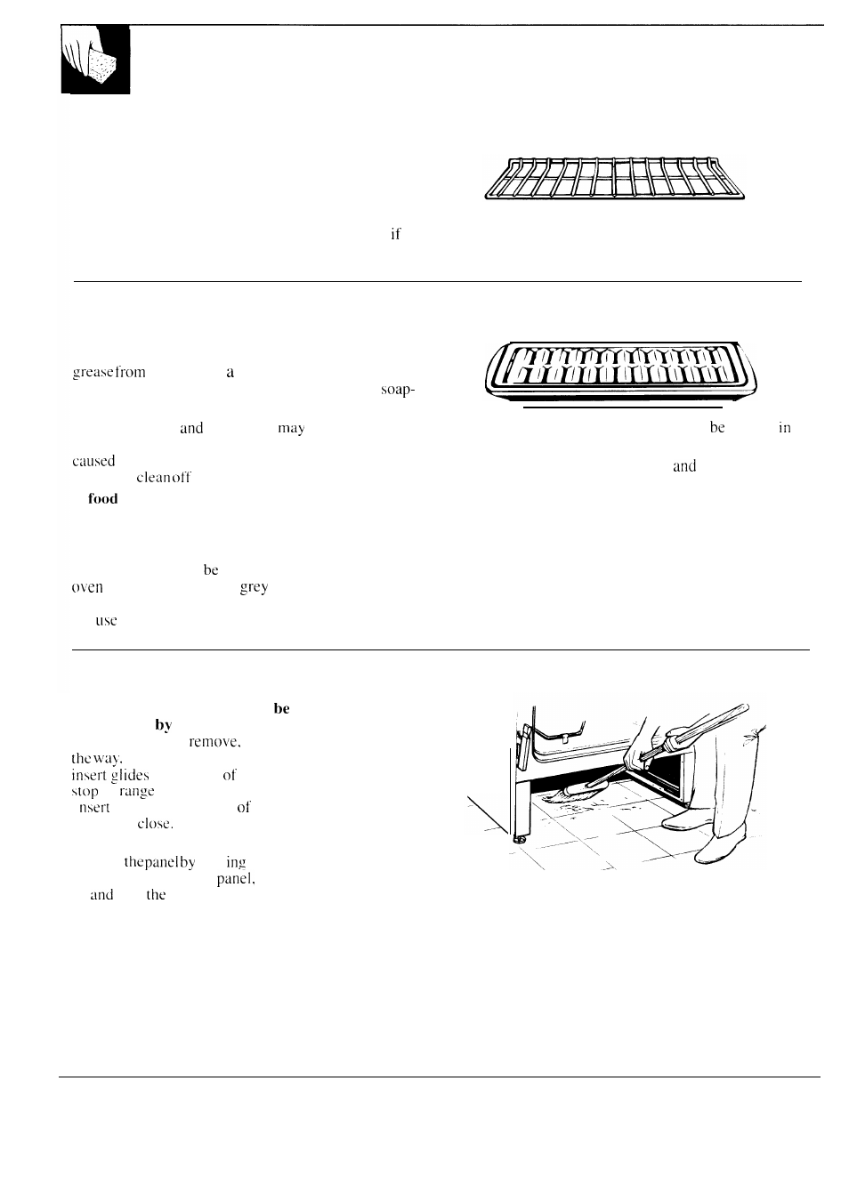 Care and cleaning, Oven shelves, Broiler pan and grid | GE 49-8549 User Manual | Page 32 / 40